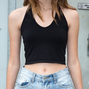 Brandy Melville Black Halter Top